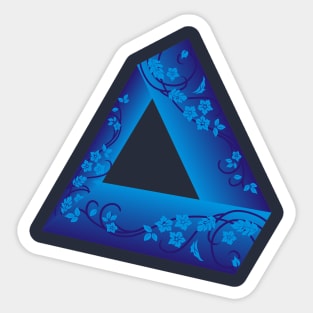 TRIANGLE FLOWERS Sticker